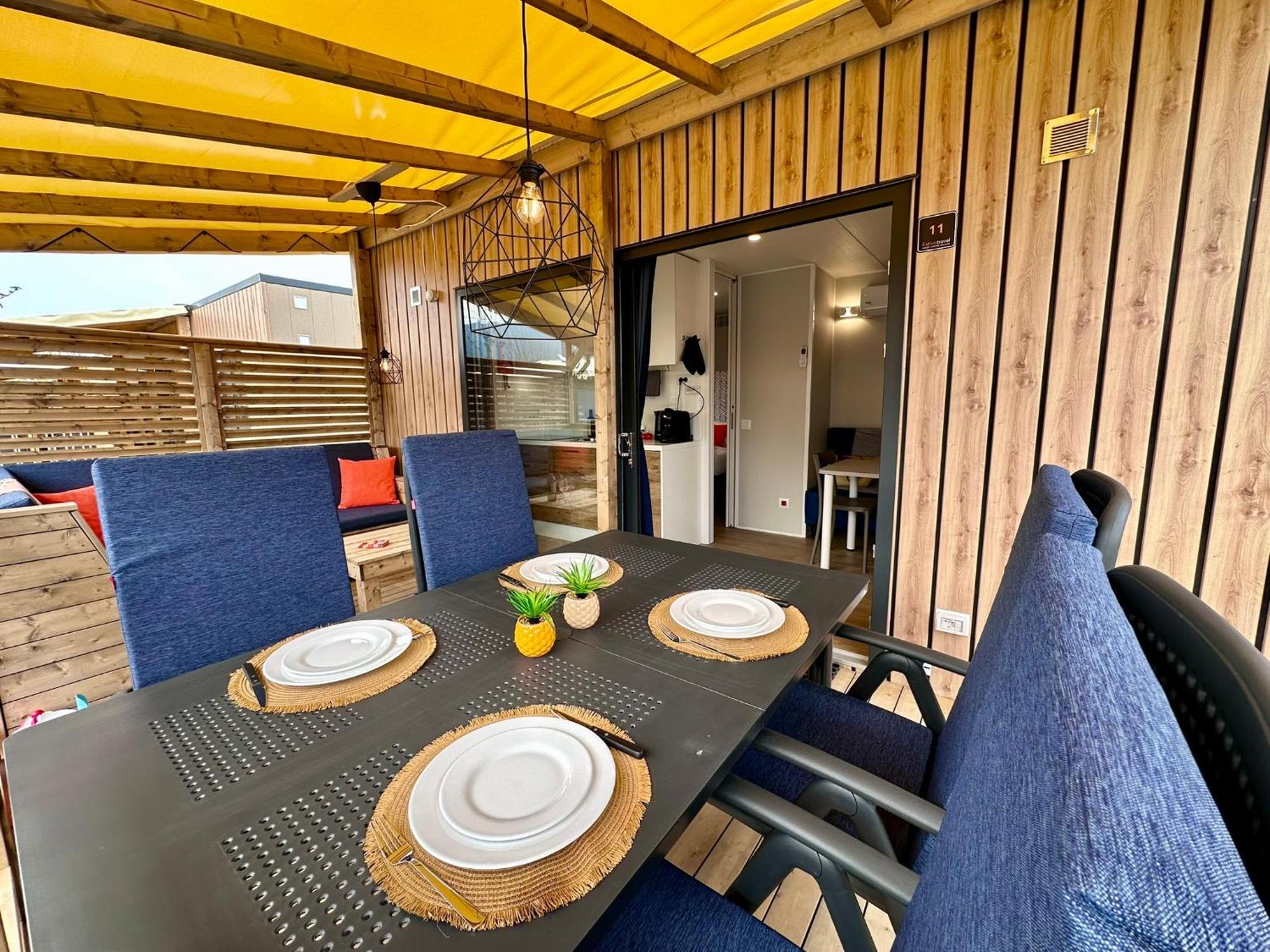 Estivo Premium Deluxe Mobile Homes On Camping Del Sole Village อีเซโอ ภายนอก รูปภาพ